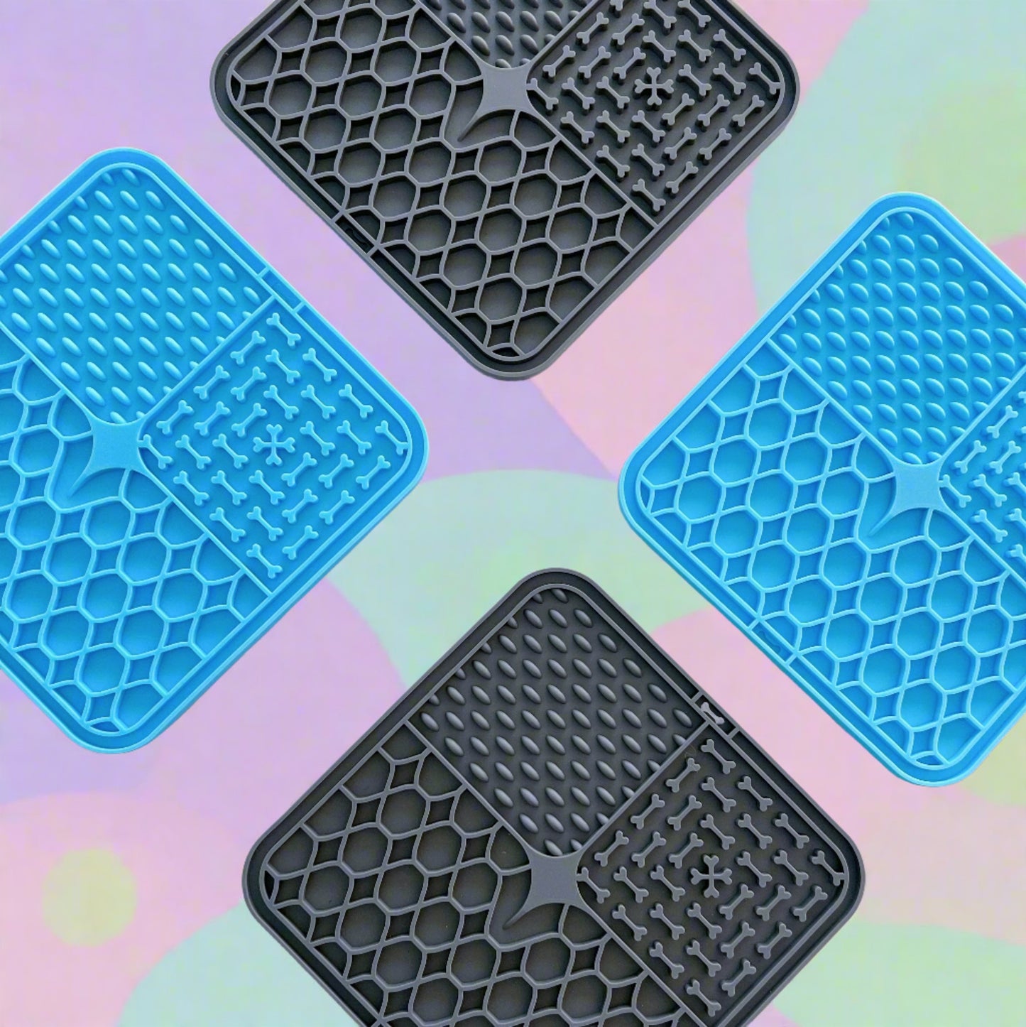 Non-skid Square Silicone Dog Lick Mat