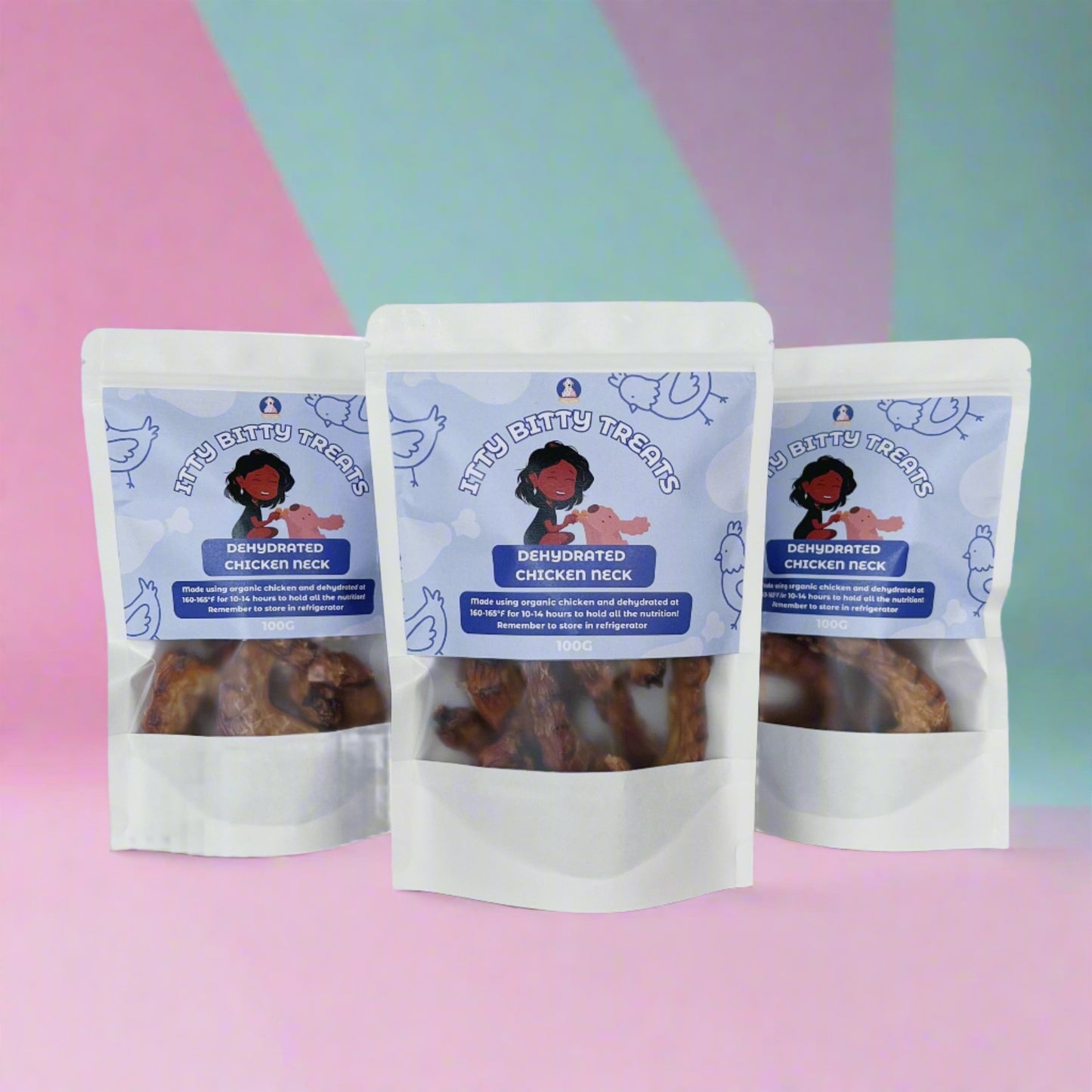 Dehydrated Chicken Neck - 100g
