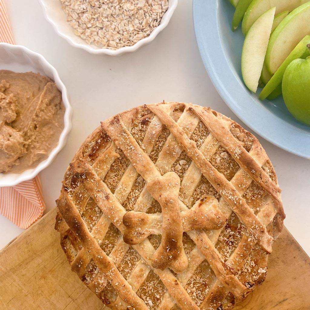 Dog Chicken & Peanut Butter Apple Pie