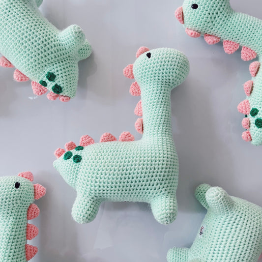 Dino Crochet Dog Toy