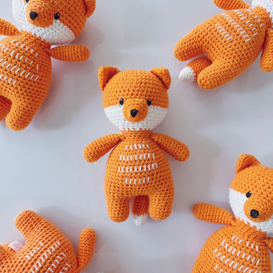 Fox Crochet Dog Toy